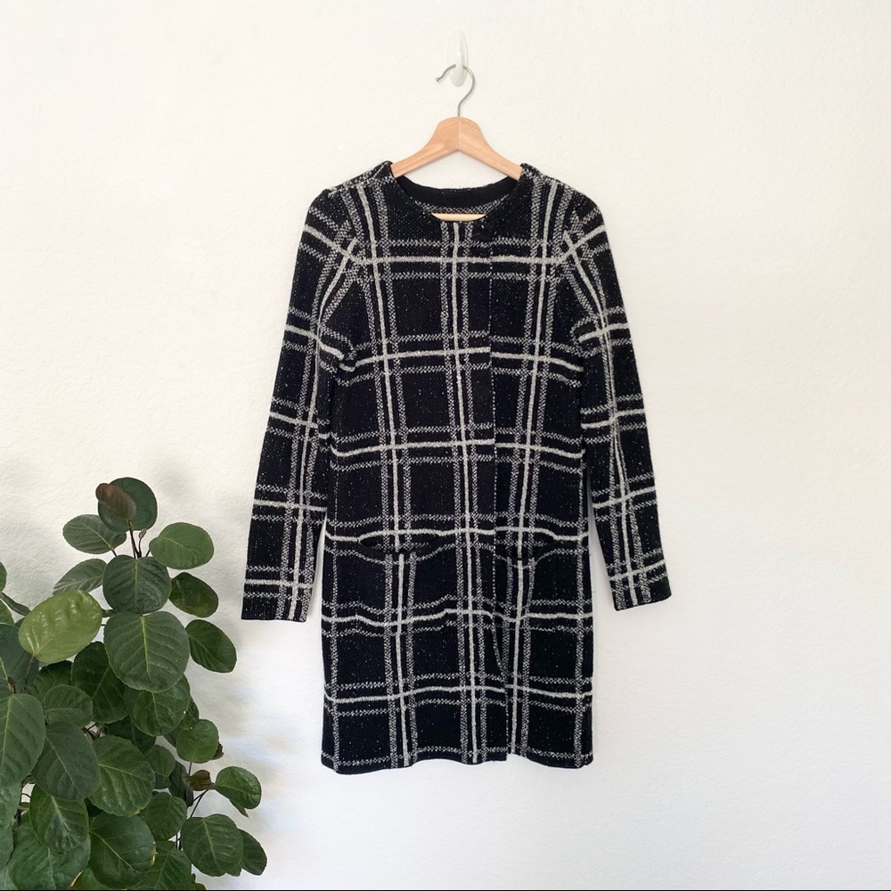 Sanctuary Black/White Sweater Jacket